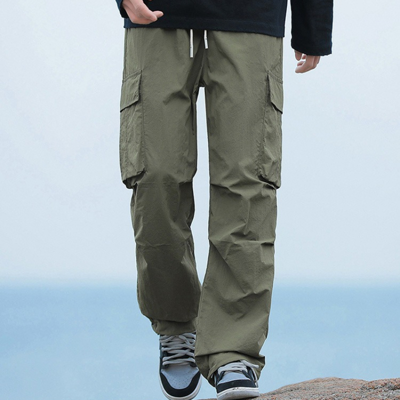 Cargo Pant Wide - 여름 남성용 루즈핏 카고 팬츠 한국