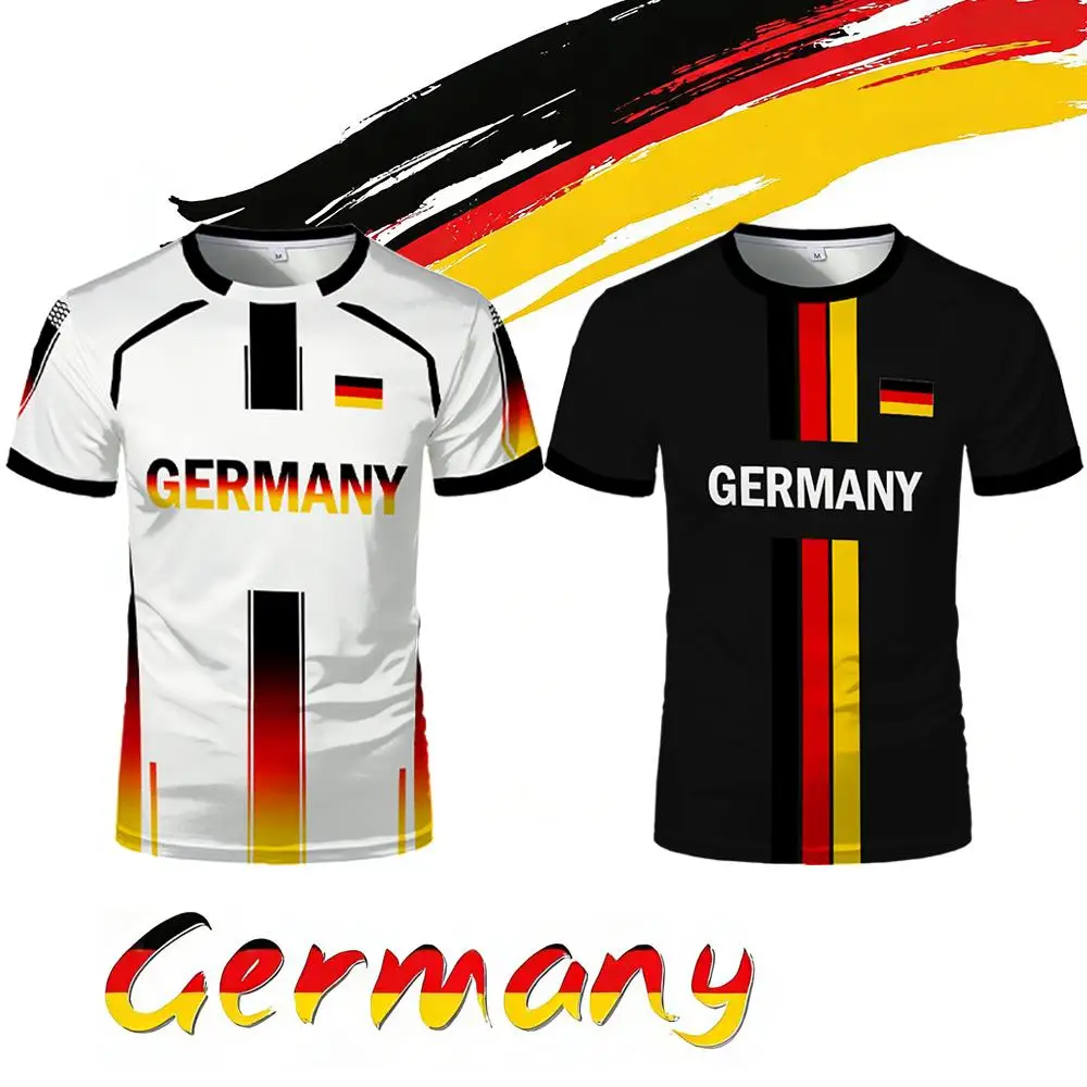 Street Fashion Germany - 2026 독일 국기 지도 프린트 유니섹스