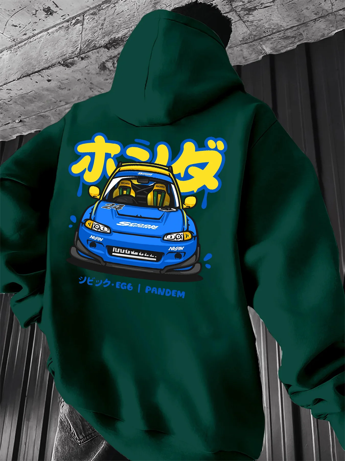Street Fashion Culture - 빈티지 JDM 드리프트 레이싱카 일본 그래피티