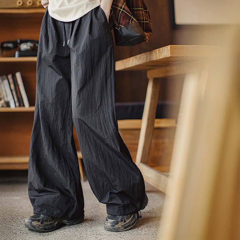 Cargo Pant Wide - 마덴 여성용 블랙 퀵드라이 캐주얼 카고