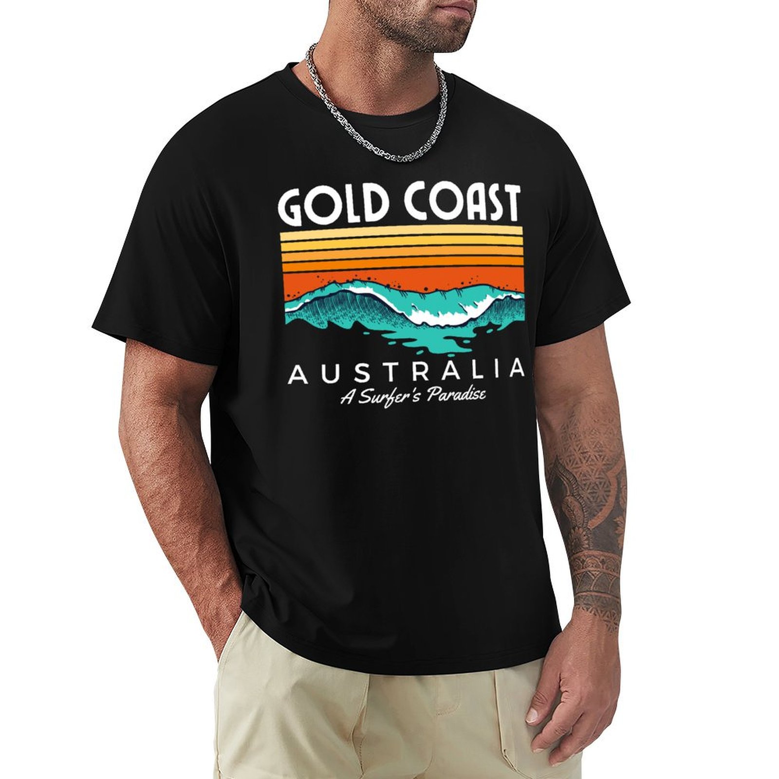 Street Fashion Australia - 골드코스트 호주 서퍼의 낙원 티셔츠 스트리트