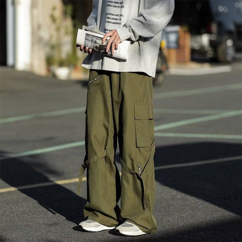 Cargo Pant Wide - 2026 유니섹스 일본 카고 팬츠 신상품,