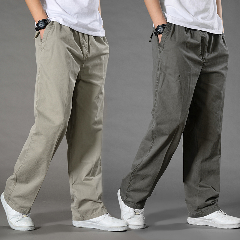 Cargo Pant Wide - 남성용 캐주얼 카고 팬츠, 루즈핏, 용수철