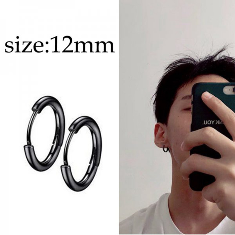 남성용 펑크 스타일 스테인리스 티타늄 스틸 스터드 귀걸 - Street Fashion Earrings 리뷰 및 가격