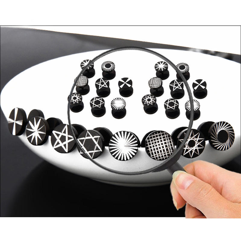 스트리트 팝 펑크 여성 남성 스테인레스 스틸 블랙 스크 - Street Fashion Earrings 리뷰 및 가격