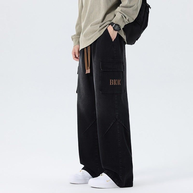 남성 와이드 레그 카고 진 빈티지 스트릿웨어 루즈 배기 - Cargo Pant Wide 리뷰 및 가격