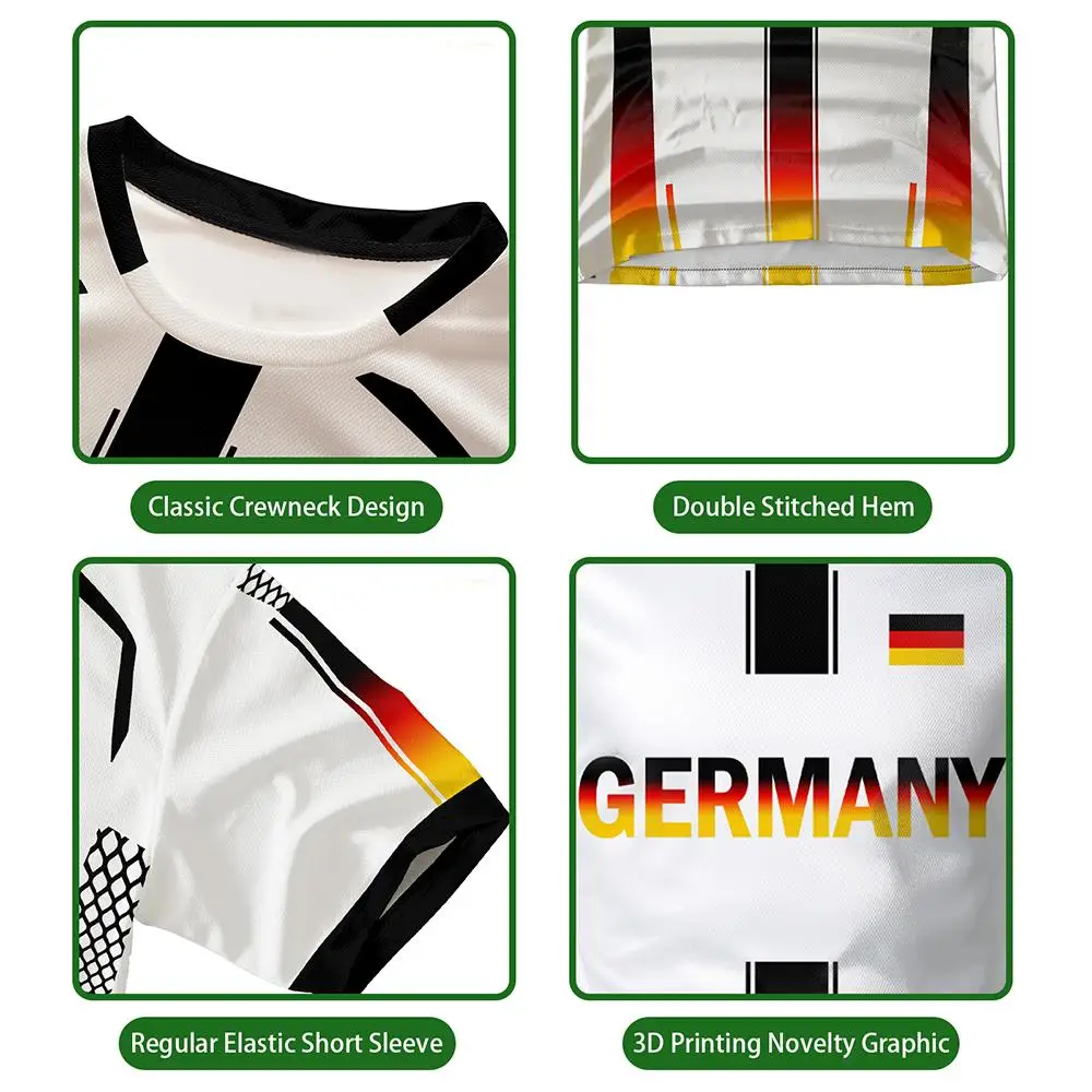 2026 독일 국기 지도 프린트 유니섹스 티셔츠, 3D - Street Fashion Germany 리뷰 및 가격