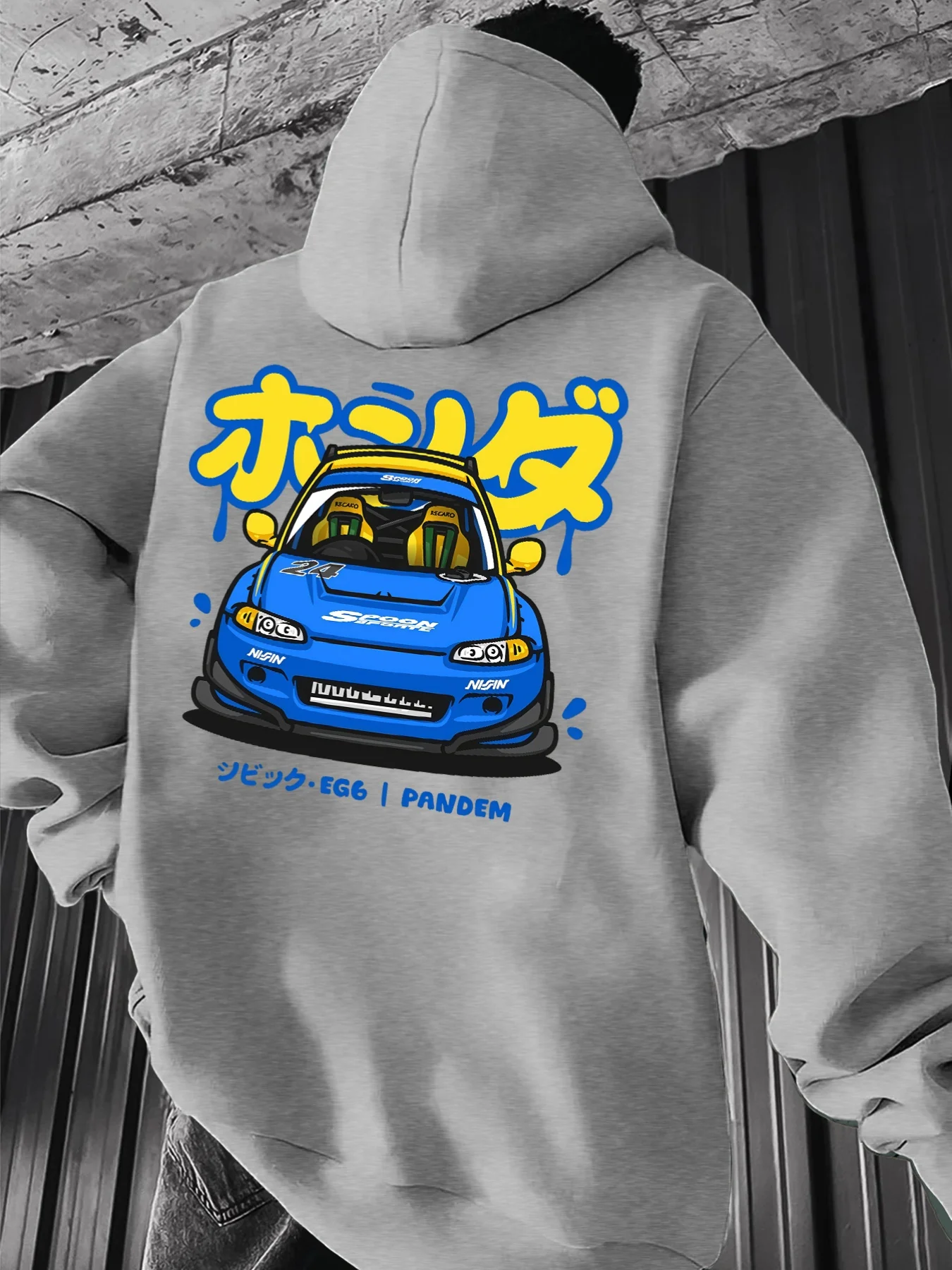 빈티지 JDM 드리프트 레이싱카 일본 그래피티 텍스트  - Street Fashion Culture 리뷰 및 가격