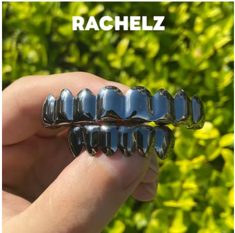힙합 8/6 블랙 컬러 치아 그릴즈 펑크 스타일 상하  - Street Fashion Jewelry 리뷰 및 가격