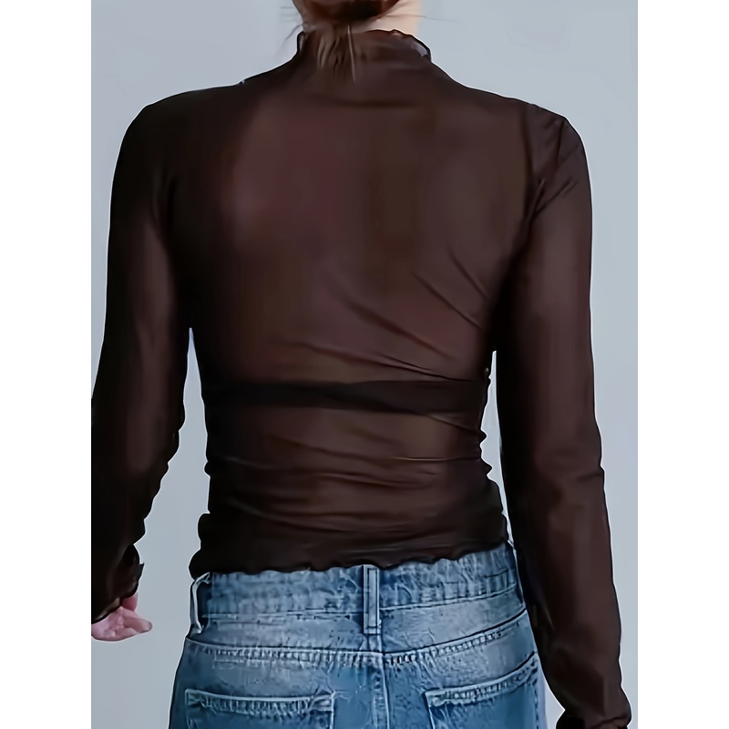 봄 여름 시스루 긴팔 다용도 메쉬 레이스 베이스 레이어 - Mesh Top Layering 리뷰 및 가격
