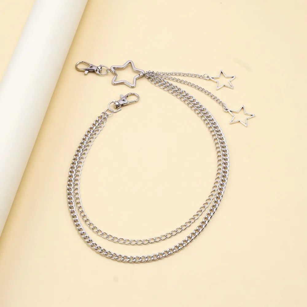 여성을위한 매력 실버 컬러 스테인레스 스틸 할로우 스타 - Street Fashion Jewelry 리뷰 및 가격
