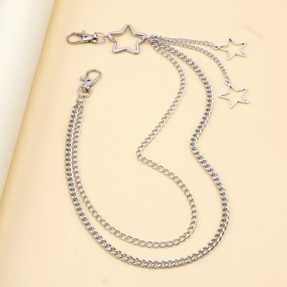 여성을위한 매력 실버 컬러 스테인레스 스틸 할로우 스타 - Street Fashion Jewelry 리뷰 및 가격