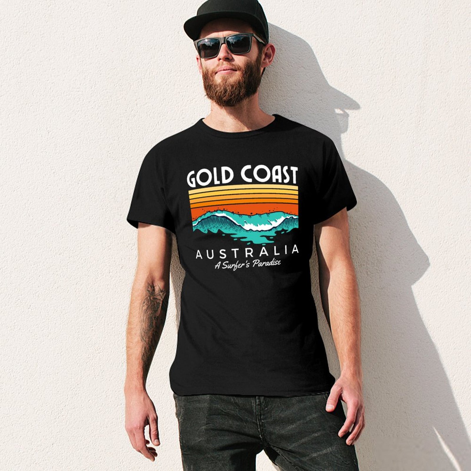 골드코스트 호주 서퍼의 낙원 티셔츠 스트리트 패션 캐주 - Street Fashion Australia 리뷰 및 가격