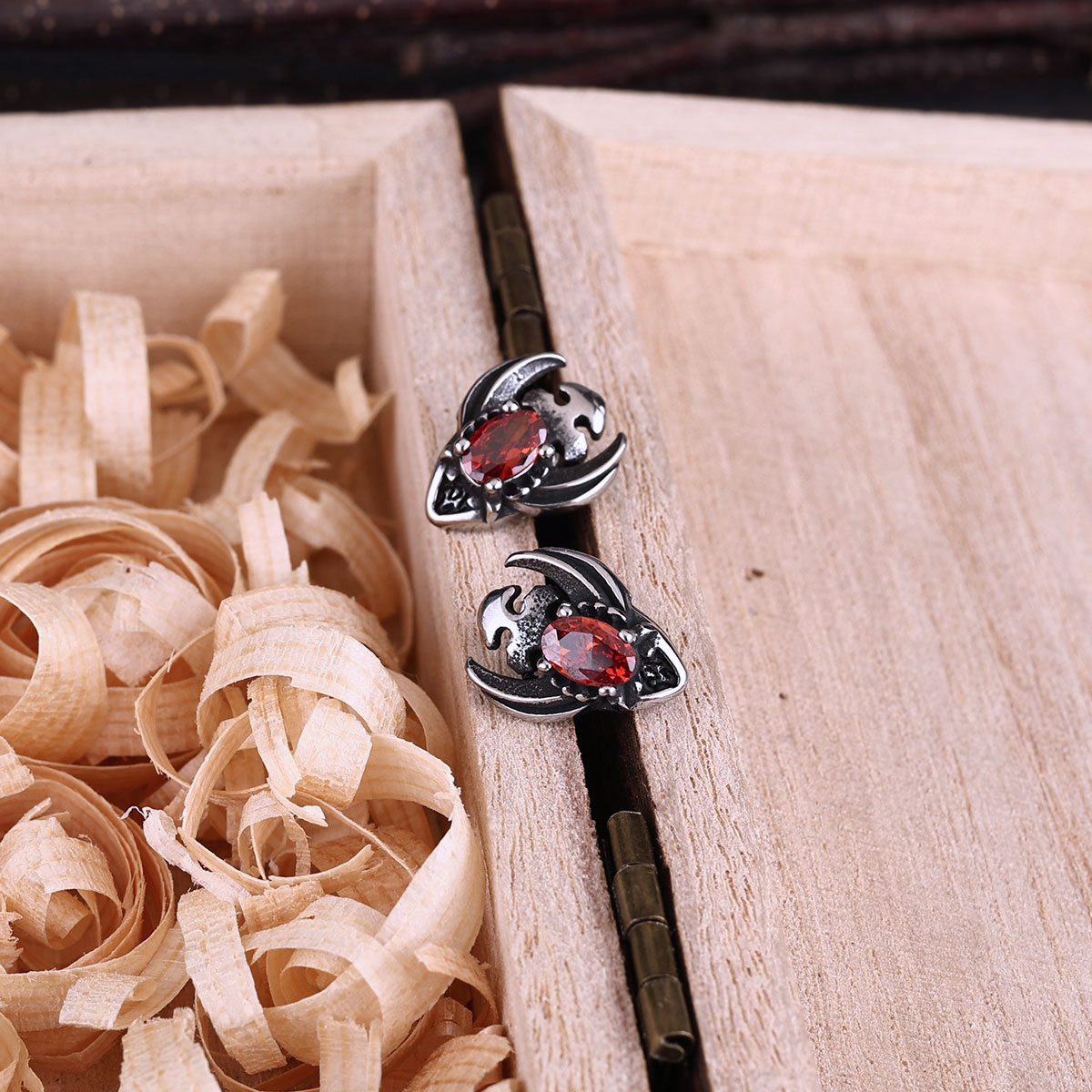 남녀공용 맞춤형 무당 벌레 패션 스테인레스 스틸 귀걸이 - Street Fashion Earrings 리뷰 및 가격