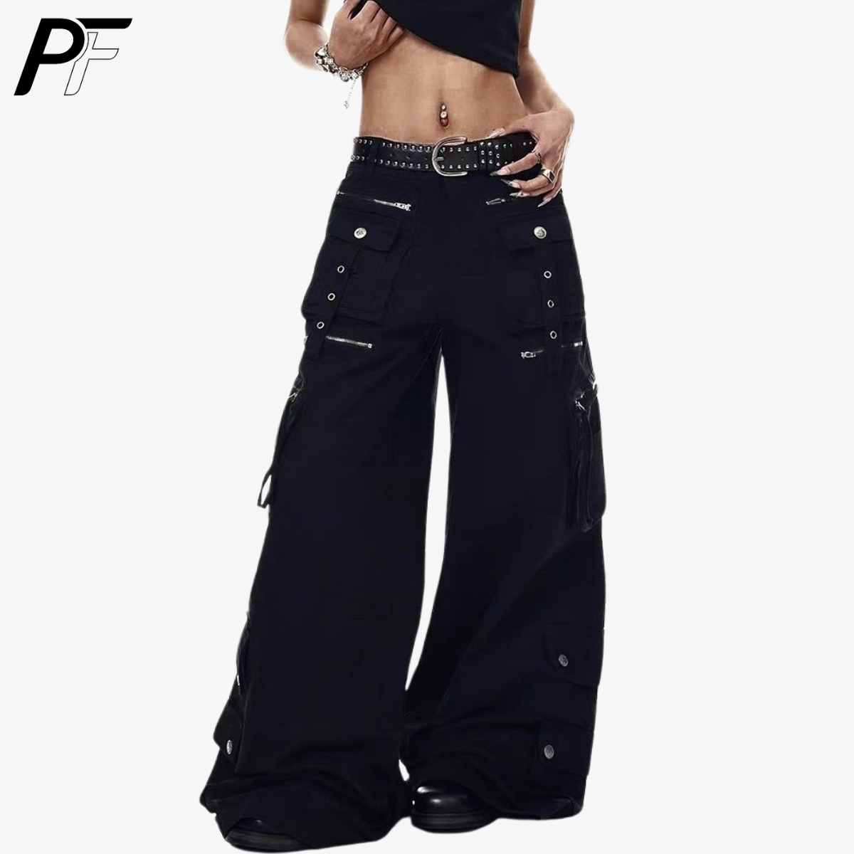 그런지 테크웨어 와이드 레그 카고 팬츠 Y2K 유틸리티 - Cargo Pant Wide 리뷰 및 가격