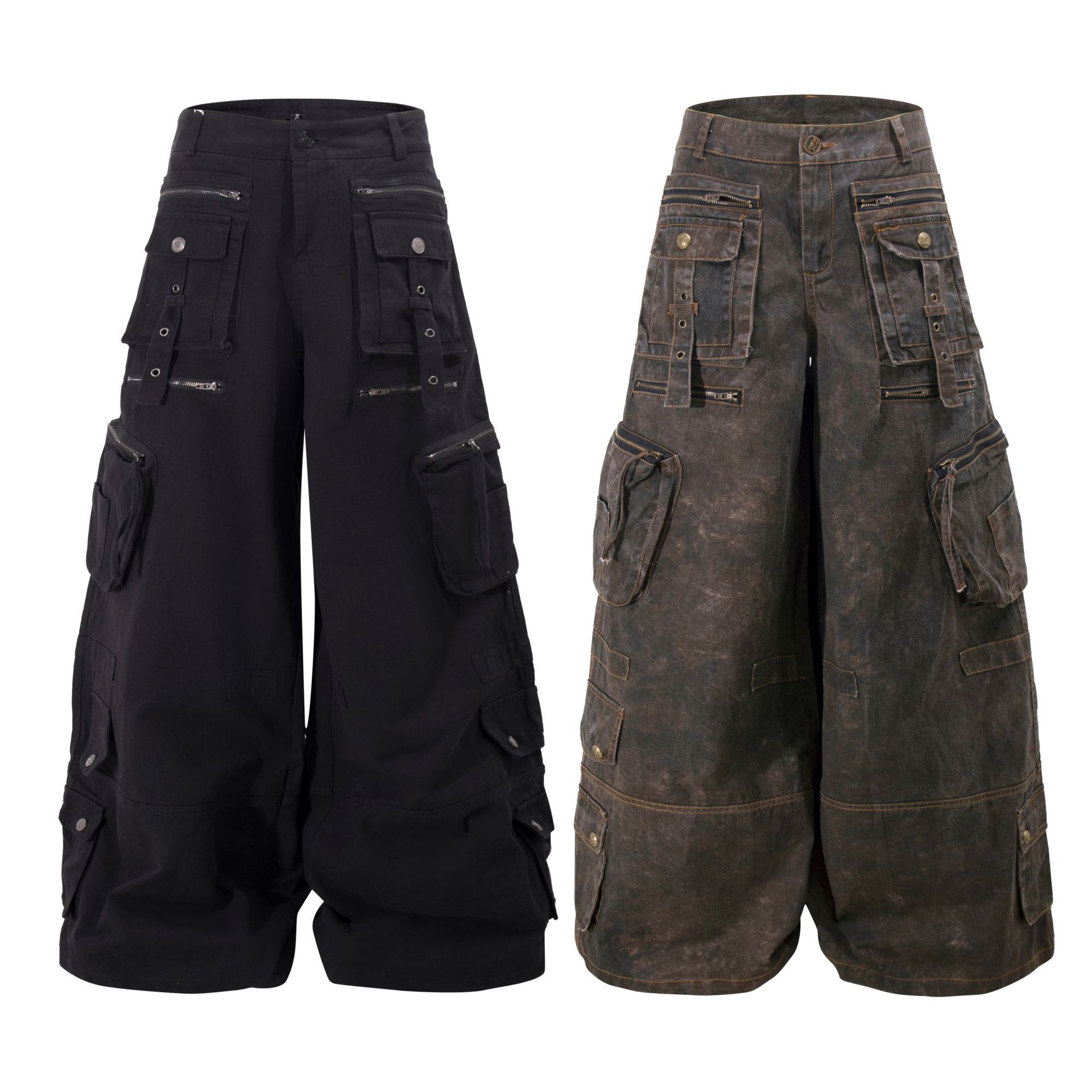 그런지 테크웨어 와이드 레그 카고 팬츠 Y2K 유틸리티 - Cargo Pant Wide 리뷰 및 가격