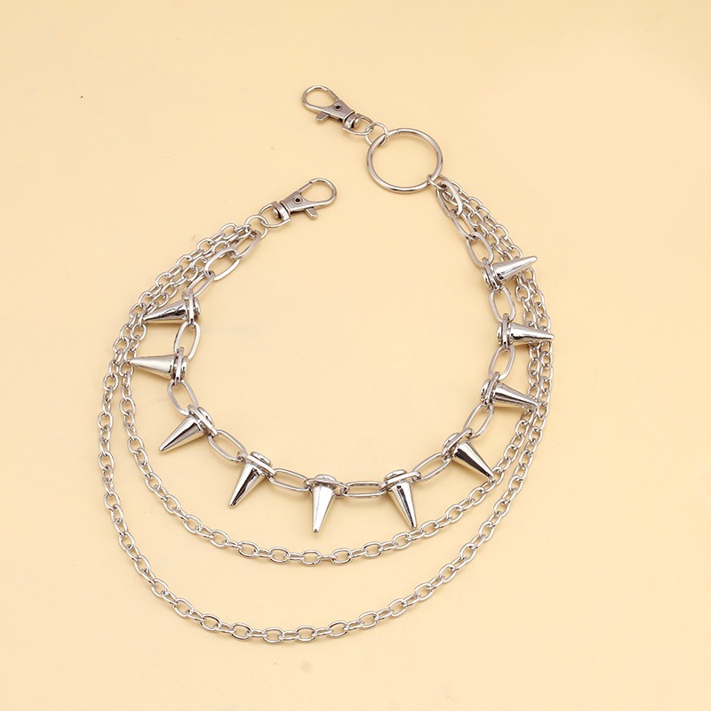 힙합 펑크 록 메탈 바지 허리 체인 남녀 공용 키 체인 - Street Fashion Jewelry 리뷰 및 가격