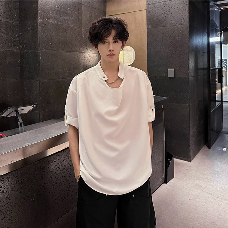 WTHT 패션 2026 여름 남성용 단색 밴디지 플리츠 - Street Fashion Taiwan 리뷰 및 가격