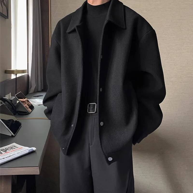 캐주얼 하라주쿠 스타일 남성 재킷 봄 가을 루즈핏 하이 - Street Fashion Taiwan 리뷰 및 가격