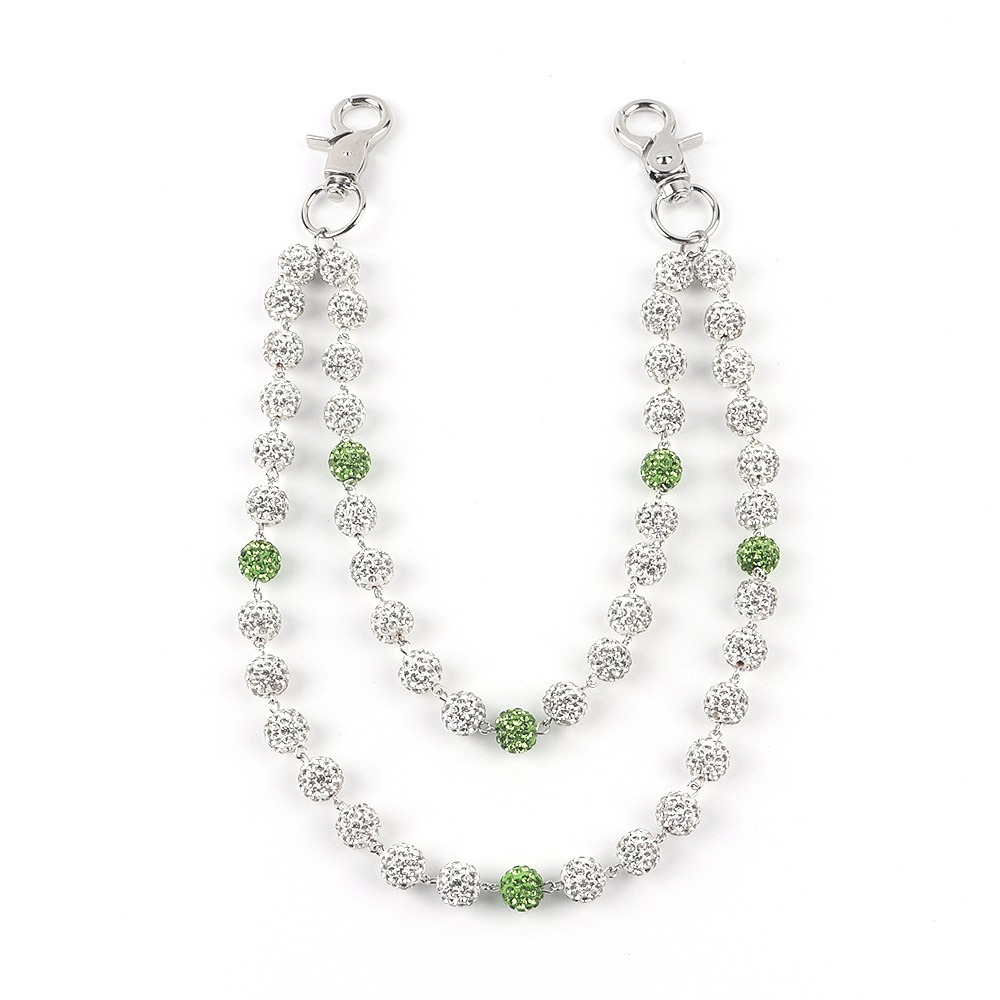 새로운 힙합 바지 라인스톤 키체인 힙스터 팬츠 화이트  - Street Fashion Jewelry 리뷰 및 가격