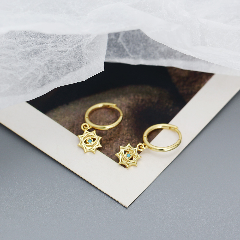 925 스털링 실버 니들 레트로 클래식 팔각형 스타 데 - Street Fashion Earrings 리뷰 및 가격