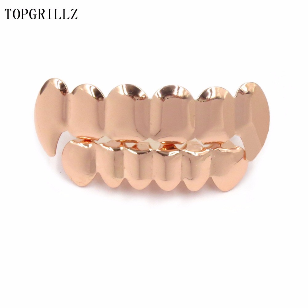 TOPGRILLZ 뉴 피트 로즈 골드 컬러 도금 힙합  - Street Fashion Jewelry 리뷰 및 가격