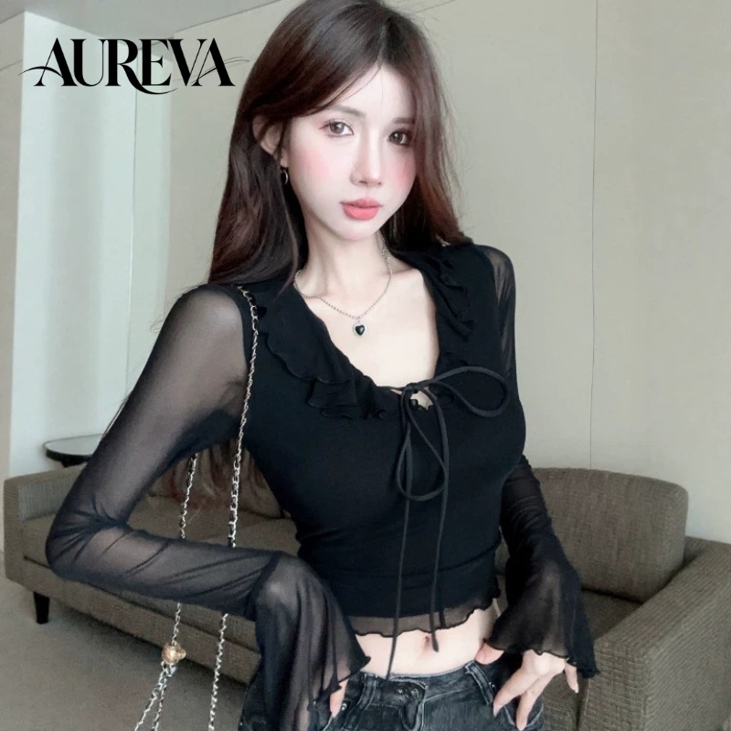 2026 가을 겨울 퓨어 데지어 핫걸 V넥 탑 여성 러 - Mesh Top Layering 리뷰 및 가격
