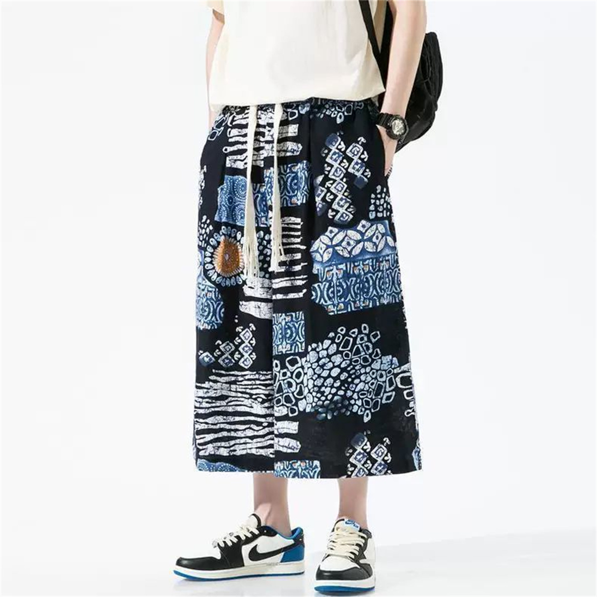 2025년 신상 여름 중국풍 플로럴 프린트 와이드 레그 - Cargo Pant Wide 리뷰 및 가격